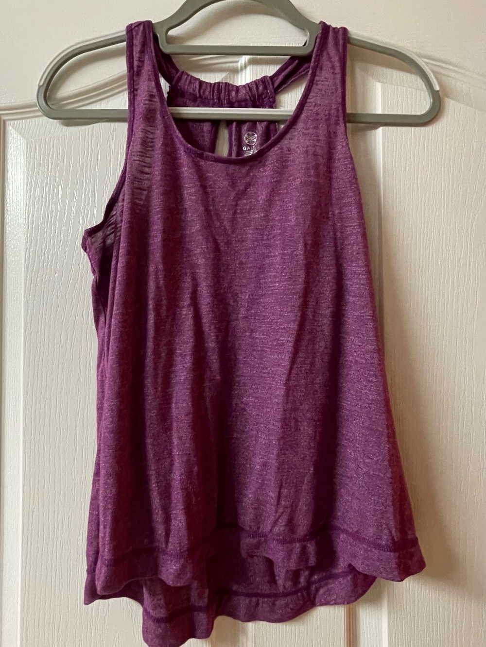 Gaiam Purple Racerback Workout Tank Top S Athletic Wear